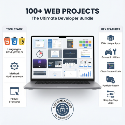 100+ Web Development Projects Mega Bundle (HTML/CSS/JS)