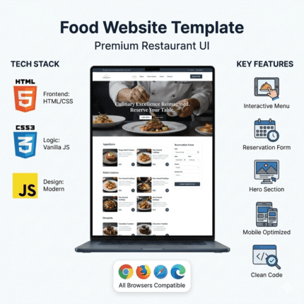 Food Website Template - Premium Restaurant UI (HTML/CSS/JS)
